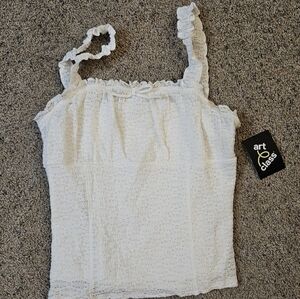 Art Class Women's White Camisole